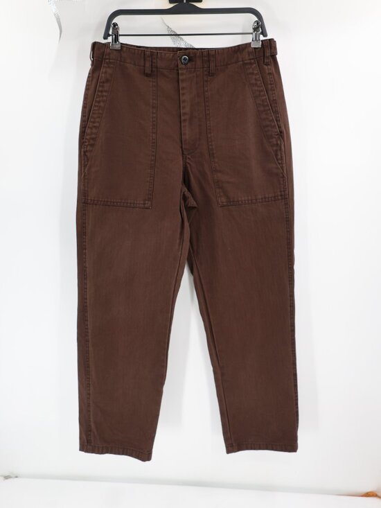 Alex Mill Pants - Alex Mill Pant Women 10 L28 herringbone Twill Tapered High Rise Utility Workwear